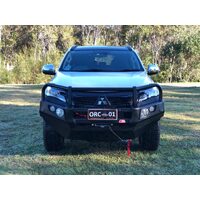 MCC A-FRAME FALCON BAR W/ FOGS & PLATES TO SUIT MITSUBISHI PAJERO SPORT 2015-2020