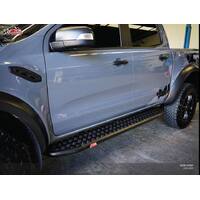 MCC BLACK SIDE STEPS (DUAL CAB ONLY) FOR FORD RAPTOR 07/18 ON
