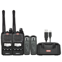 GME 2 WATT UHF CB HANDHELD RADIO (TWIN PACK) (TX667TP)