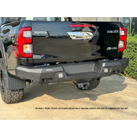 Drivetech 4x4 by Rival Alloy Rear Bar wi integrated 3.5T Tow Toyota Hilux GUN126