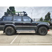 MCC BLACK SIDE STEP TO SUIT TOYOTA LANDCRUISER 80 SERIES 1990-1997