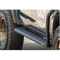 PIAK SIDE STEPS_AL CHECKERPLATE BLACK ANODIZED TO SUIT ISUZU D-MAX (2012-2017)