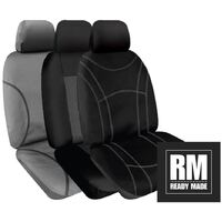 SPERLING FRONT ROW TRADIES CANVAS SEATCOVERS (AVAILABLE IN BLACK AND GREY) - TOYOTA HILUX ALL BADGES DUAL CAB 2009 - 2015