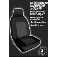 SPERLING SEAT COVER REAR WEB (WEEKENDER JACQUARD BLACK)