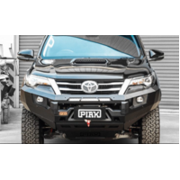 PIAK ELITE NO LOOP BAR W/BLACK TOW POINTS & BLACK UBP TO SUIT TOYOTA FORTUNER 2015 ON (OE FOGS)
