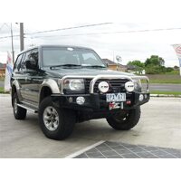 MCC FALCON STAINLESS TRIPLE LOOP BAR (NO FOGS) TO SUIT MITSUBISHI PAJERO (NH-NL) 1991-2000