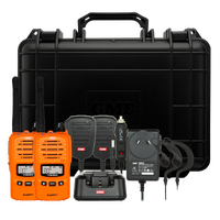 GME 5/1 WATT UHF CB HANDHELD RADIO TWIN PACK WITH ACCESSORIES (BLAZE ORANGE) (TX6160OTP)