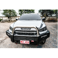 MCC PHOENIX STAINLESS SINGLE LOOP BAR W/UBP & FOGS - ISUZU MUX 2021 ON