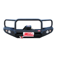 MCC SANDBLACK TRIPLE LOOP FRONT ROCKER BAR W/UBP & FOGS - ISUZU MUX 2021 ON