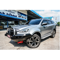 MCC STAINLESS SINGLE LOOP ROCKER BAR W/UBP & FOGS - ISUZU MUX 2021 ON