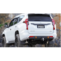 PIAK COMPACT REAR TOWBAR W/ ORANGE RECOVERY POINTS TO SUIT MITSUBISHI PAJERO SPORT QF 2020 ON