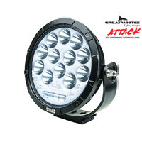 GREAT WHITE ATTACK 250 SERIES - ROUND DRIVING LIGHTS - BLACK