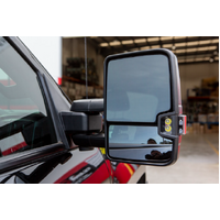 Clearview Towing Mirrors To Suit Silverado 2018-2020 (Full Replacement, Power-Fold, Heated, Indicators, Memory, Black)
