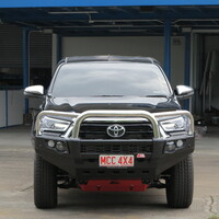 MCC FALCON STAINLESS TRIPLE LOOP BAR W/UBP TO SUIT TOYOTA HILUX REVO (MK8) FACELIFT 2020 ON