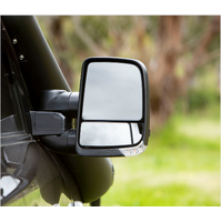 Clearview Towing Mirrors [Next Gen, Pair, Heated, Power-fold, Multi-Signal, Electric, Chrome] To Suit Ford Everest 2015-2021