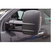 Clearview Towing Mirrors [Original, Pair, Indicators, Electric, Chrome] To Suit Nissan Navara D40 2005-2014 & Nissan Pathfinder 2004-2013