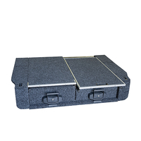 4WD INTERIORS TWIN DRAWER MODULE - FIXED FLOOR - ISUZU MUX/TRAILBLAZER 2014-JULY 2021