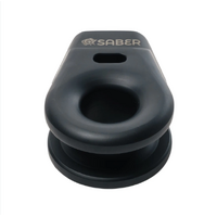 SABER - OFFROAD 6061 Aluminium Spliced Winch Thimble - Cerakote Black