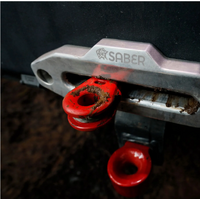 SABER OFFROAD - 6061 Aluminium Spliced Winch Thimble - Cerakote Red