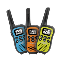 Uniden 80 Channel UHF CB Handheld Radio With Kid Zone - Triple Colour Pack (UH45-3)