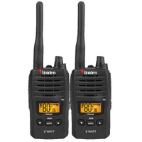 Uniden 2 Watt UHF Handheld Radio - Twin Pack (UH820S-2)