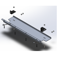 OFFROAD ANIMAL Skid Plate For Predator Bull Bar To Suit Jeep Wrangler JL & Jeep Gladiator JT (2019-On)