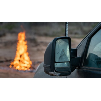 Clearview Towing Mirrors [Next Gen, Pair, OAT Sensor, Indicators, Electric, Chrome] To Suit Ford Ranger, Raptor & Everest (2022-On)