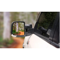 Clearview Towing Mirrors [Compact, Pair, Heat, Camera, Power-Fold, BSM, OAT Sensor, Indicators, Electric, Chrome] To Suit Ranger & Everest (2022-On)