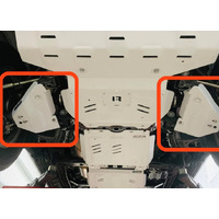 RIVAL ALUMINIUM LOWER CONTROL UNDERBODY ARMOUR TO SUIT TOYOTA HILUX (2015-ON)