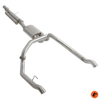 TORQIT SINGLE 3.5" - TWIN 3" STAINLESS CAT BACK EXHAUST TO SUIT CHEVROLET SILVERADO 1500 (2020-ON)