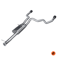 TORQIT SINGLE 3.5" - TWIN 3" STAINLESS CAT BACK EXHAUST TO SUIT DODGE RAM DT 1500 (2019-ON)