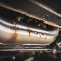 TORQIT STAINLESS 3.5" TURBO BACK EXHAUST TO SUIT 4.5L V8 LC 78 SERIES TROOP CARRIER (03/2007-07/2016)
