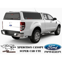 RHINOMAN XPEDITION CANOPY (BLACK) TO SUIT SUPER CAB FORD RANGER (2011-07/2022)