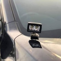 GMF 4X4 LED LIGHT BONNET MOUNT BRACKETS (PAIR) TO SUIT NP300 NAVARA (2015-ON)