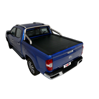 HSP ROLL R COVER SERIES 3.5 TO SUIT DUAL CAB LDV T60 MEGA TUB W/ OE CHROME A-FRAME SPORTS BAR (2018-ON)