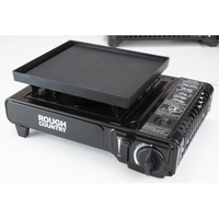 ROUGH COUNTRY SINGLE BURNER BUTANE STOVE WITH PLATE