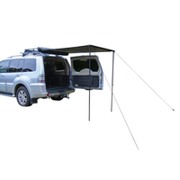ROUGH COUNTRY ROOF RACK REAR AWNING 1.4M X 2M BLACK