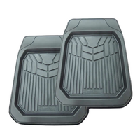 ROUGH COUNTRY, STREETWIZE NEVADA UNIVERSAL FIT DEEP DISH FLOOR MATS BLACK TRAY 2PC FRONT