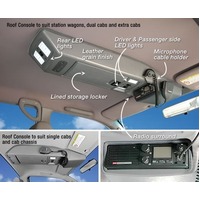 4WD INTERIOR ROOF CONSOLE SUITS MAZDA BT-50 10/2011 ON / FORD RANGER PX SINGLE CAB  2011-2015 *NOT MKII MODEL