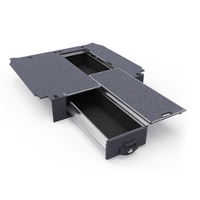 4WD INTERIORS 1250 TWIN DRAWERS W/SINGLE ROLLER FLOOR TO SUIT DUAL CAB COLORADO & D-MAX (08/2012-2020)