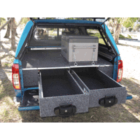 4WD INTERIORS 1250 SERIES ROLLER DRAWERS TO SUIT TOYOTA HILUX SR5 'A' DECK DUAL CAB (03/2005-2015)
