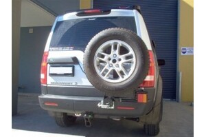 OUTBACK ACCESSORIES' SINGLE WHEEL CARRIER TO SUIT LANDROVER DISCOVERY 3 & 4