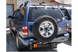 OUTBACK ACCESSORIES' SINGLE WHEEL CARRIER TO SUIT NISSAN PATHFINDER R50