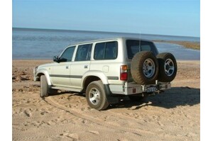 OUTBACK ACCESSORIES' DUAL WHEEL CARRIER TO SUIT TOYOTA 80 SERIES