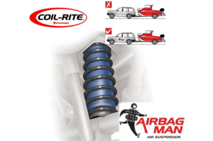 AIRBAG MAN COIL-RITE AIR SUSPENSION TO SUIT TOYOTA PRADO 120,150 + LANDCRUISER 80 SERIES + HILUX SURF + FJ CRUISER