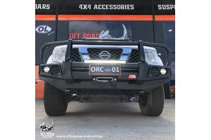 MCC 'FALCON A-FRAME' BULL BAR TO SUIT NISSAN NAVARA D40 2011-2014 (AFRICA, SPAIN STX) & PATHFINDER R51 11-13 (SMOOTH)