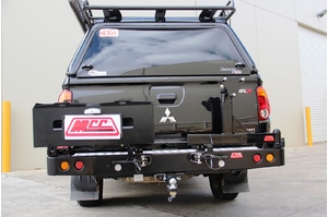 MCC WHEEL CARRIER AND DUAL JERRY CAN - MITSUBISHI TRITON MN 2010-2015