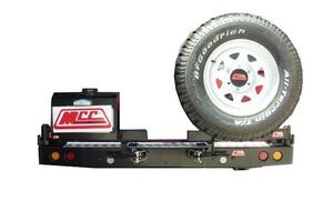 MCC WHEEL CARRIER AND SINGLE JERRY CAN TO SUIT NISSAN PATROL GQ Y60 1989-11/1997