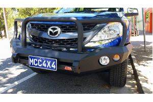 MCC ROCKER 3 LOOP SANDBLACK WELDED BULL BAR TO SUIT MAZDA BT-50 10/2011-05/2020