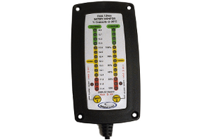 NATIONAL LUNA DUAL BATTERY MONITOR W/ ALARM. FLUSH MOUNT.